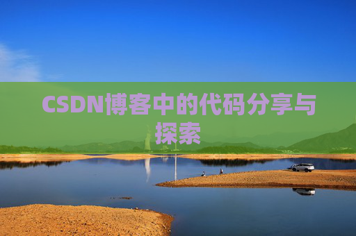 CSDN博客中的代码分享与探索